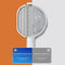 Electric Fly Swatter Insulation Protection Net & Foldable (White Grey) Newly