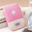 Medicine Bag Outdoor Camping Emergency First Aid Kit Pill Case (Pink S)