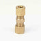 1* 3/16" Brass Compression Fitting Straight Union Connector M0L1 A9T5 N8S2 Z7E6