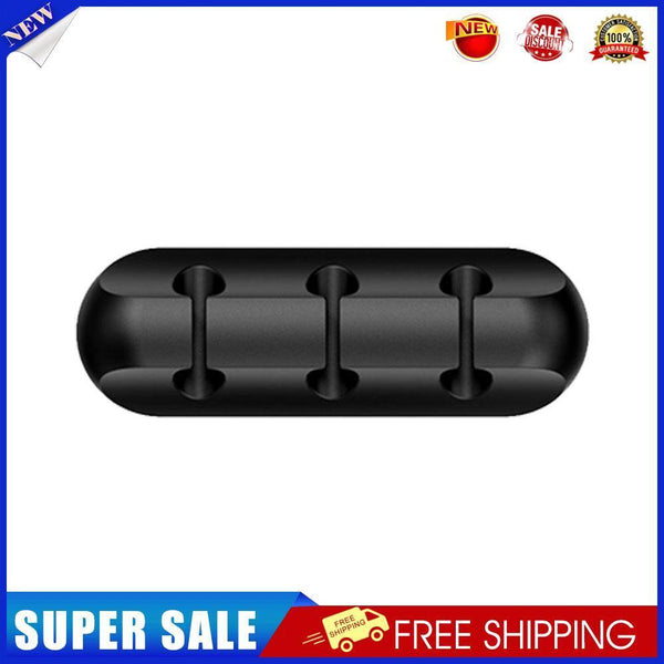 Silicone USB Cable Organizer Winder Desktop Tidy Management Holder (3 Clip)