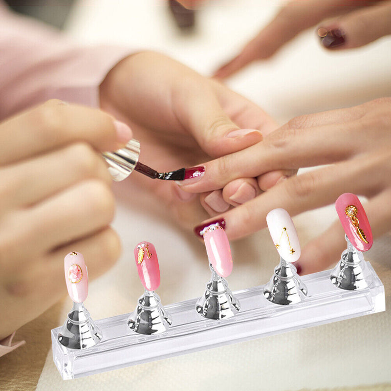 Nail Tips Removable Adhesive Glue Clay Nail Art Showing Shelf Display Board