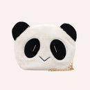 Cute Panda Crossbody Bag Kids Plush Chain Shoulder Bags Small Purse (B)