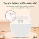 Silicone Case for Realme Buds Air 2 Protective Cover with Carabiner (White)
