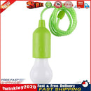 LED Hanging Light Bulb Battery Powered Colorful Pull Cord Bulbs (Green) Newly