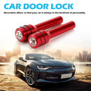 Bling Car Door Lock Knob Aluminum Door Lock Knob Pull Pin 2 Pack (Red) Newly