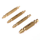 4pcs Broken Bolt Damage Screw Remover Extractor Drill Bits Easy Out Stud Reverse
