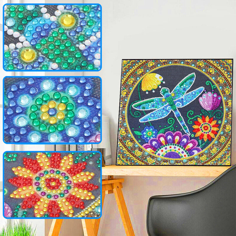 Partial Special Shape Crystal Drill Dragonfly Diamond Painting Drawing Kit Newly