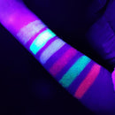 12X Halloween Glow In Dark Face Black Light Paint Neon Crayon Kit Makeup Marker