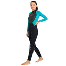 DIVE SAIL Women Wetsuits Long Sleeve Snorkeling Body Diving Suit (Green XS)