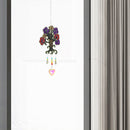 #A 2x Crystal Wind Chime Diamond Prisms Light Catchers Pendant Hanging Indoor De