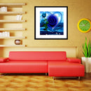 Blue Rose Heart 5D Diamond Painting Embroidery DIY Cross Stitch Home Decor Newly