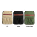 Fishing Chair Armrest Bag Hanging Storage Pouch for Outdoor Camping (Black)