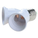 Screw E27LED Base Light Lamp Bulb Socket 1 to 2 Splitter F6U7 Adapters J8R4