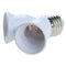 Screw E27LED Base Light Lamp Bulb Socket 1 to 2 Splitter F6U7 Adapters J8R4
