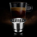 3pcs Coffee Capsule Cup Refillable Baskets Pod + Spoon Brush for Nescafe