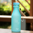 Candy Colors Unbreakable Frosted Plastic Kettle 550mL Water Bottle (Blue)