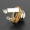 Adapter 1/4" Mono Input Jack Plug 6.35 Female Base Amplifier Socket For 10pcs