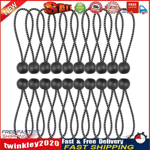 Elastic Tent Bungees Ball Fixing Rope Awning Canopy Bungee Cords (20pcs) Newly