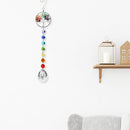 DIY Crystal Beads Rainbow Pendant Handcraft  for Home Decor (C)