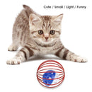 Cute Pet Rolling Cage Ball Cat Artificial Feather Interactive Playing Toys