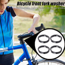 4x Bicycle Front Fork Washer MTB Bike Headset Spacers Gasket Ring (Black) Newly