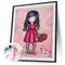 Oil Paint By Numbers Little Girl Coloring Picture Digital Drawing
