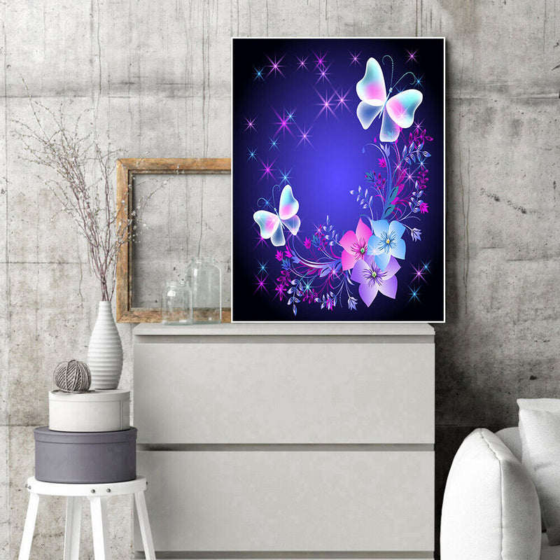 Oil Paint By Numbers Butterfly Coloring Picture Digital Drawing