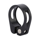 Mountain Bike Seatpost Clamp CNC Road Bicycle Seat Tube Clip (Black 34.9mm)