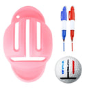 Golf Ball Line Liner Marker Pen Alignment Marks Tool Training Aids (Pink) Newly