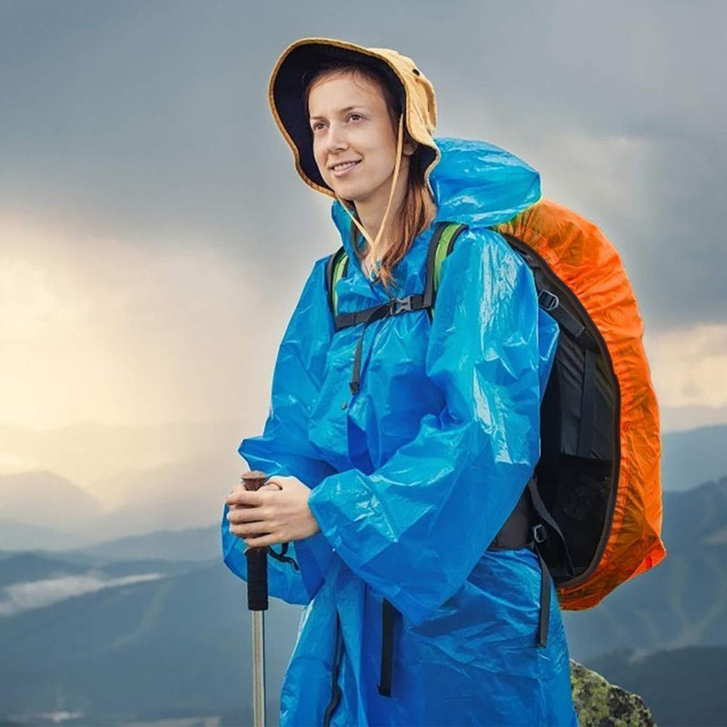 Waterproof Backpack Rain Cover Antislip Cross Buckle Strap (Orange M)