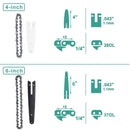 4/6 Inch Chainsaw Chain Chain Guide Plate Chainsaw Chains and Chains Guide Plate
