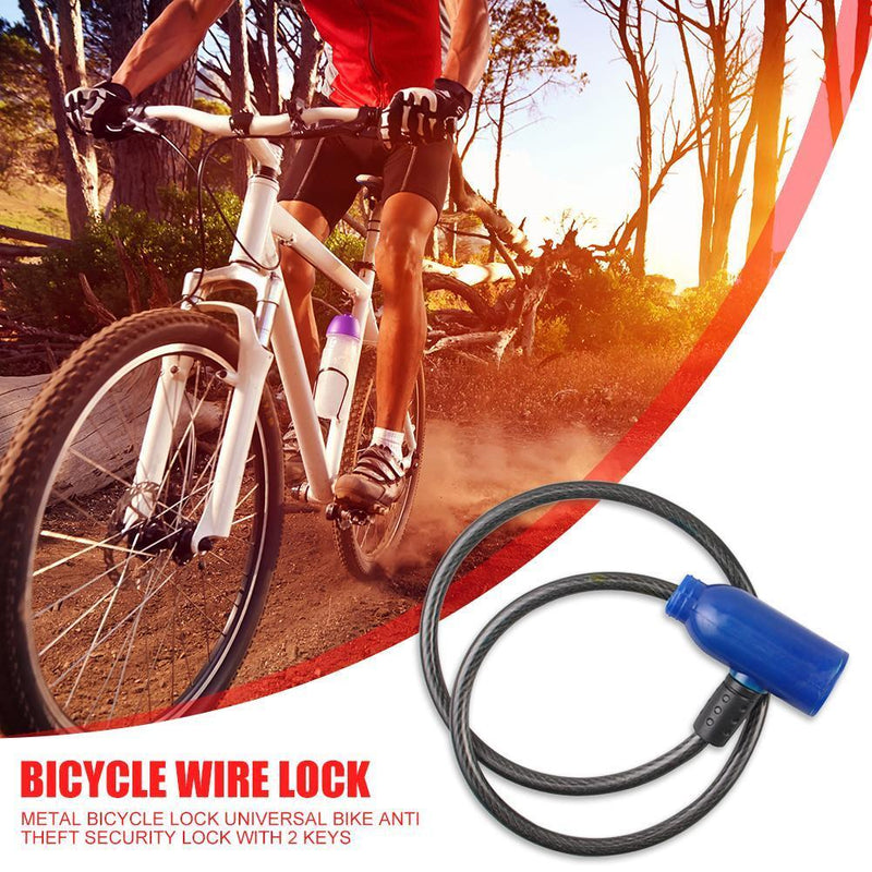 Bicycle Anti Theft Lock MTB Road Electric Bike Lock with 2 Keys Bike Access