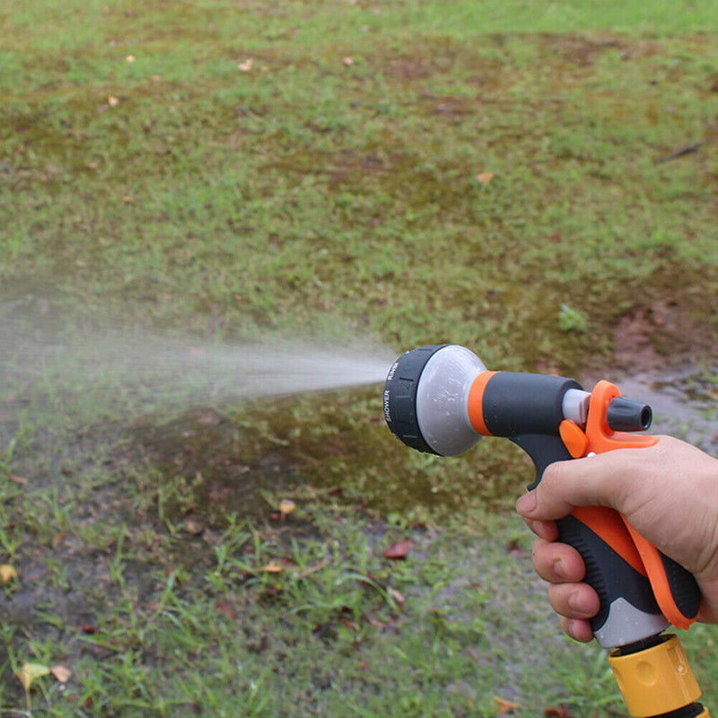 8 Mode Watering Gun Garden Hose Spray Nozzle Plant Yard Car Washer Cleaning