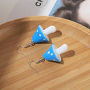 For Women Men Statement Mushroom Earrings Dangle Hook Earrings Mushroom Pendant
