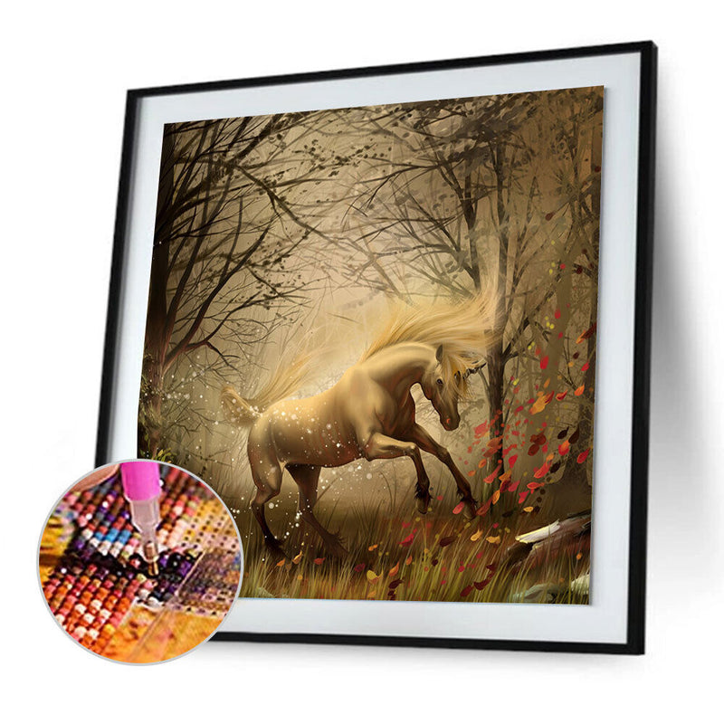Running Horse 5D Full Drill Diamond Painting Embroidery DIY Cross Stitch Newly