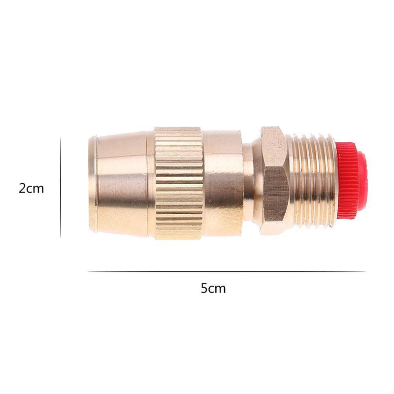 1/2Inch Adjustable Water Flow Brass Spray Misting Nozzle Sprinkler(Small)