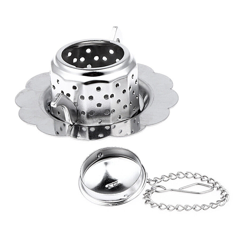 Stainless Steel Teapot Tea Infuser Spice Drink Strainer Herbal Filter Newly