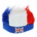 Dress Head Covers Jubilee Hats Red White Blue Headband Wig Union Jack Flag