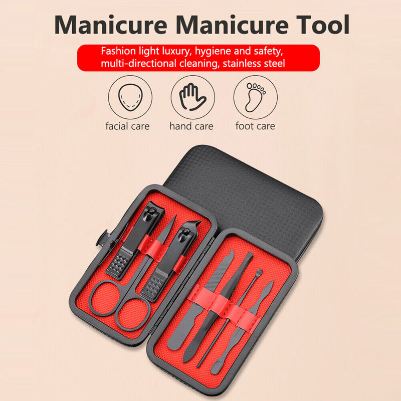 7/10pcs Manicure Nail Tool Set Portable Convenient for Women Man Beauty Products