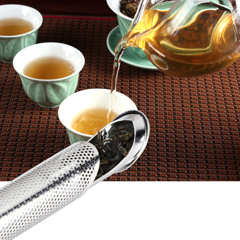 Stainless Steel Pipe Design Strainer Tea Infuser Touch Feel Good Tea Tool Newly