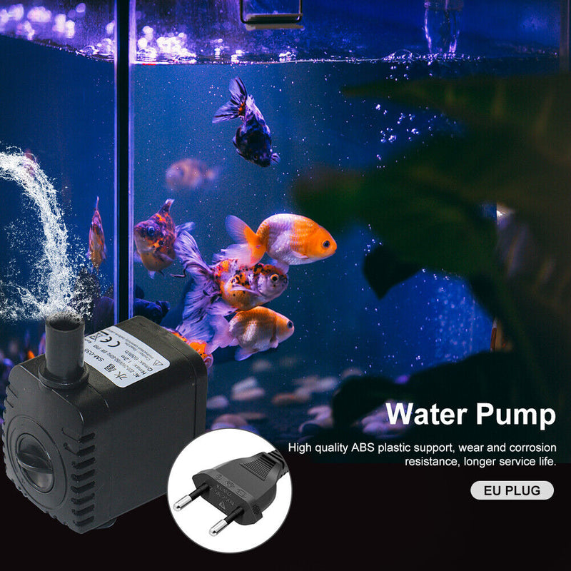 600L/H 8W Submersible Aquarium Circulating Pond Water Fountain Pump (EU)