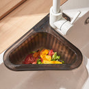 #A Kitchen Sink Drain Basket Triangle Fruit Vegetable Faucets Leftover Strainer