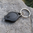 Mini Keychain Light LED Flashlight Emergency EDC Key Ring Torch (Black) Newly