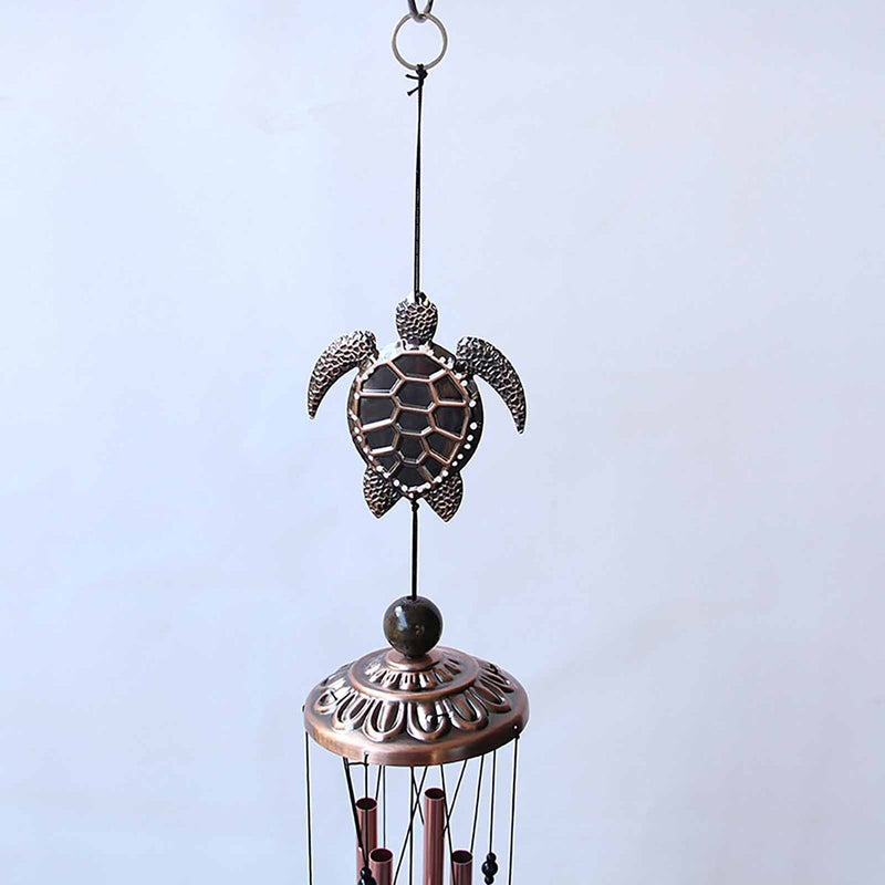 Animal Wind Chime Outdoor, Wind Bell Tubes, for Garden, Yard (Sea Turtle) Newly