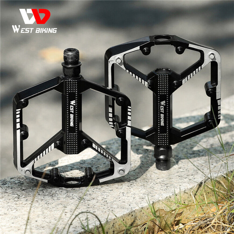 WEST BIKING MTB Mountain Bike Aluminum Alloy Pedal Anti-Brief Cycling Footpegs