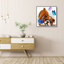5D DIY Diamond Painting Pug Butterfly Full Round Drill Mosaic Rhinestone Picture