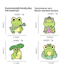Clothes Jewelry Lapel Pins Animal Brooch Cute Frog Enamel Pins Cute Badge