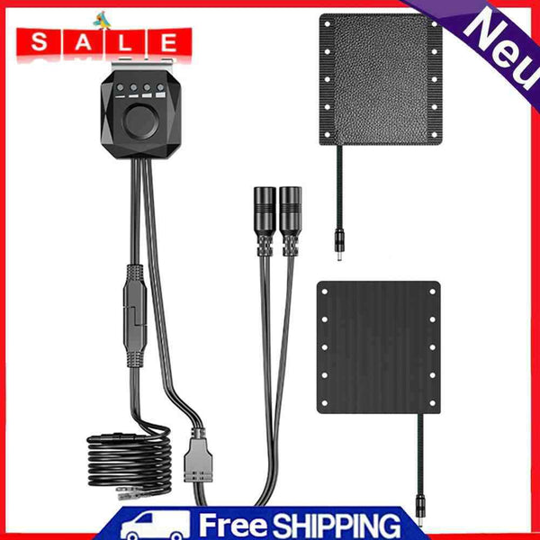 Motorcycle Handle Heated Warmer 4 Gears Temperature Control Hand Grip Covers Kit