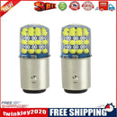 2x 1157 Strobe Flashing 24SMD LED Car Brake Turn Signal Light Bulbs (White)
