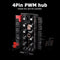 4 Pin PWM Fan HUB Splitter Chassis Four Cooler Fan Temperature Controller Board